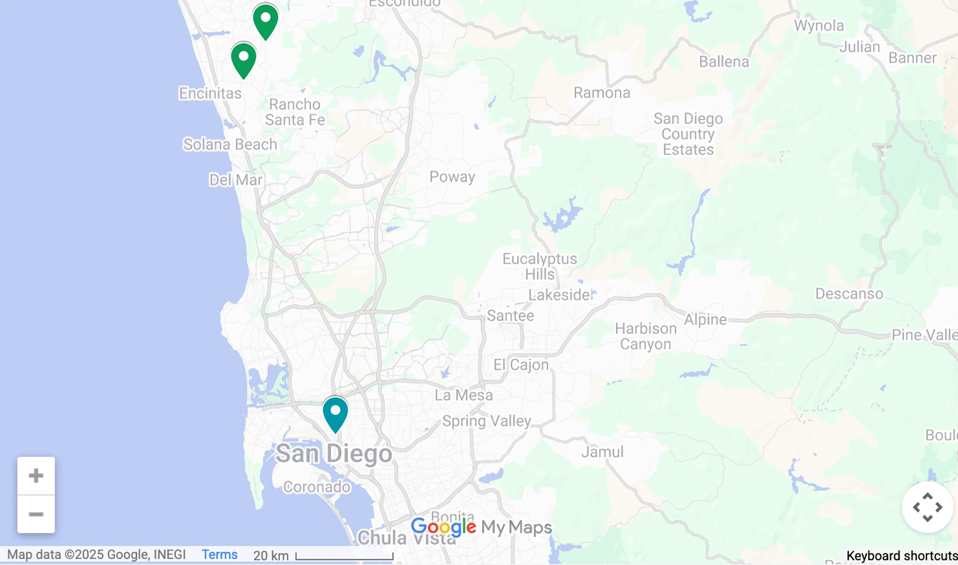 Map of Avalon Locations