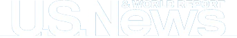 Text logo displaying "U.S. News & World Report" in white letters